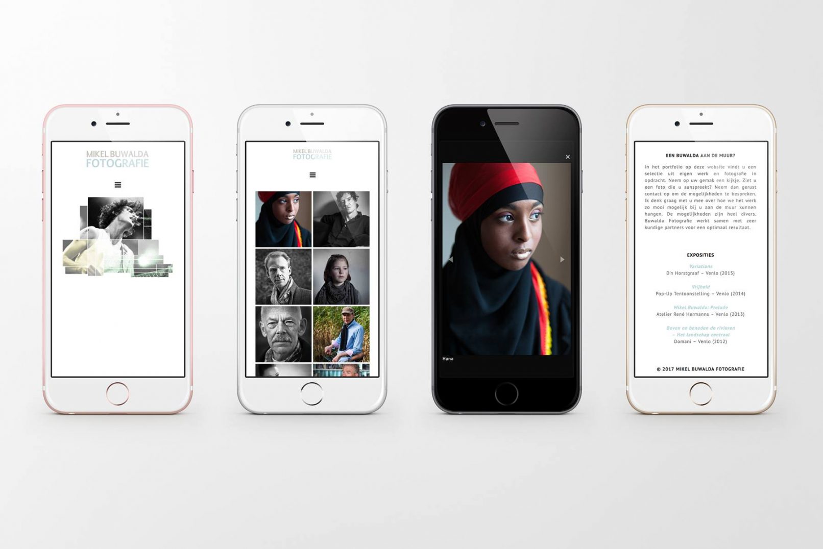 website ontwerp Buwalda Fotografie responsive