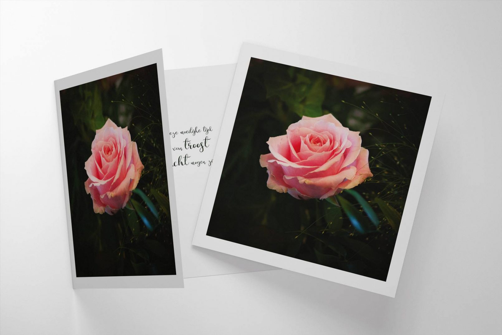 rouwkaart fotografie tekst